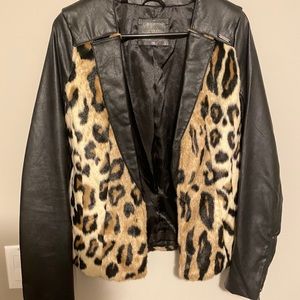 Leather & Leopard Jacket